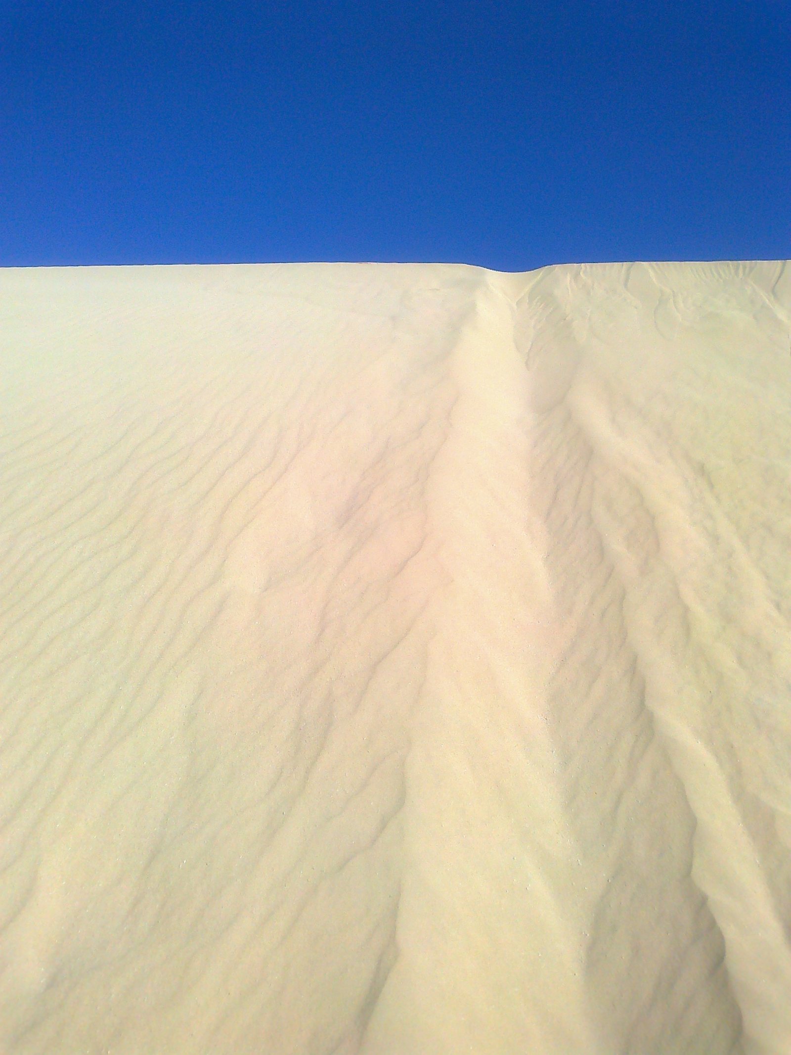 Dunas de arena dorada onduladas por el viento frente al océano en Corralejo, Fuerteventura