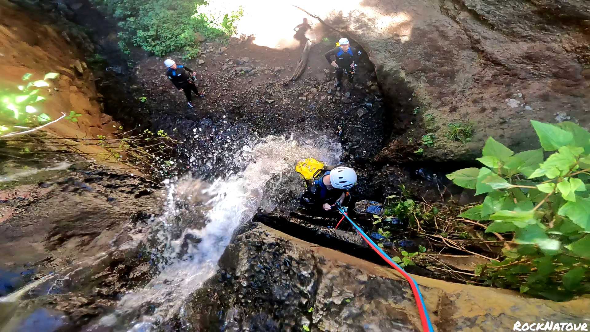 Canyoning in Cernicalos Waterfalls