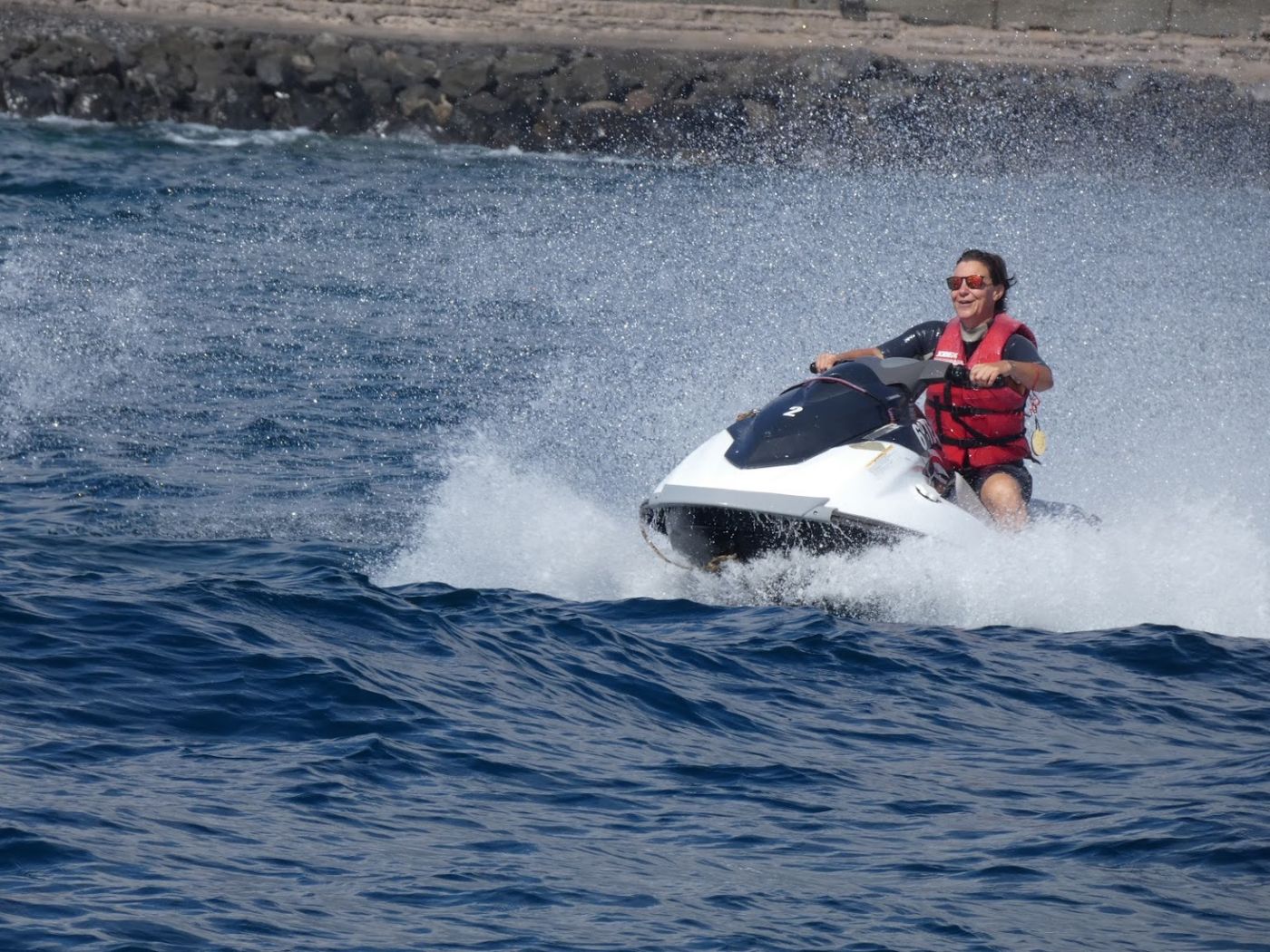 Route on jet skis in Tenerife