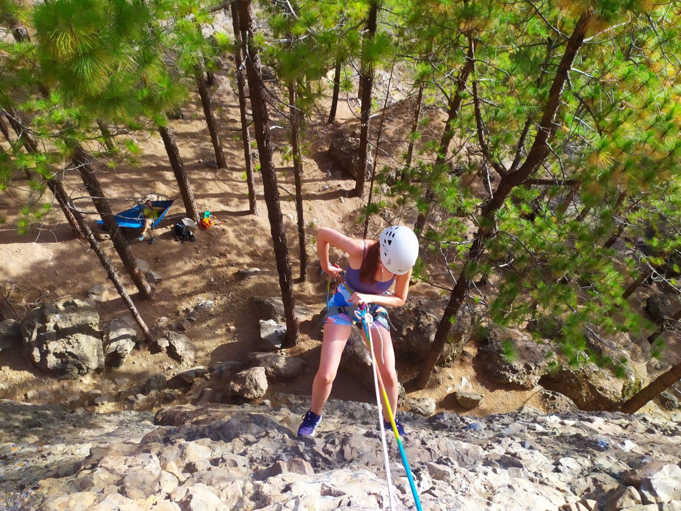 Sunset climbing in Gran Canaria