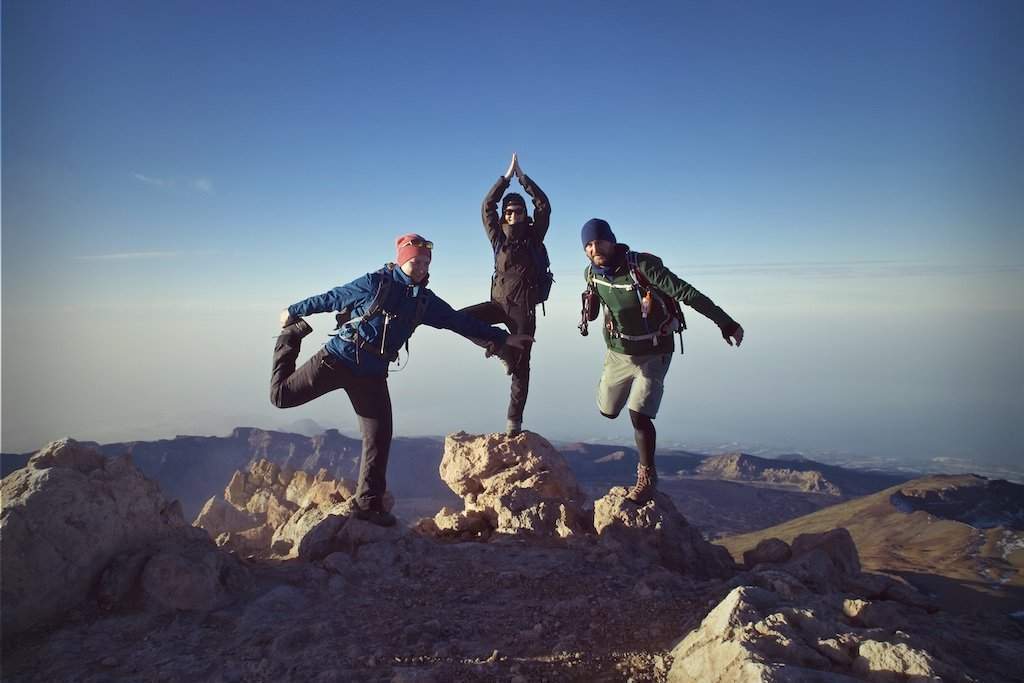 Hiking to the summit of Teide