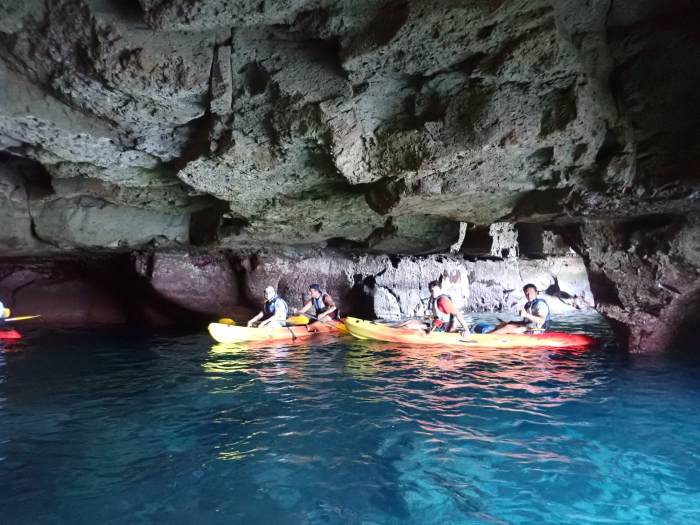 Kayak through sea caves in Gran Canaria